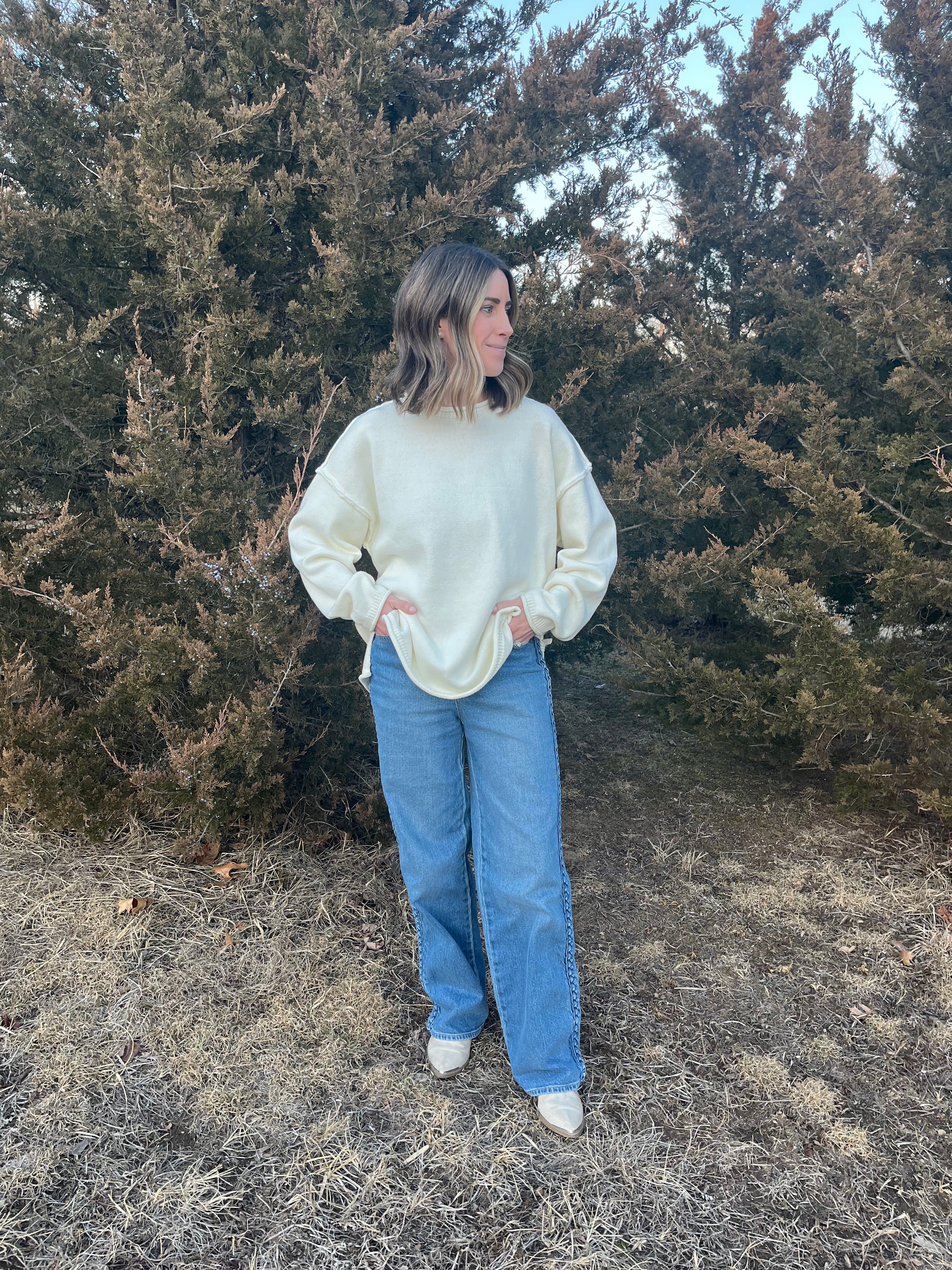 Ivory cloud sweater