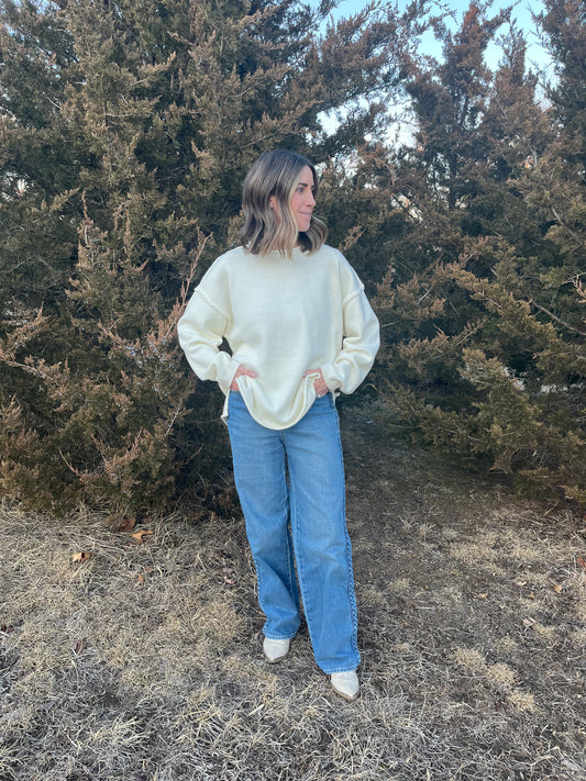 Ivory cloud sweater