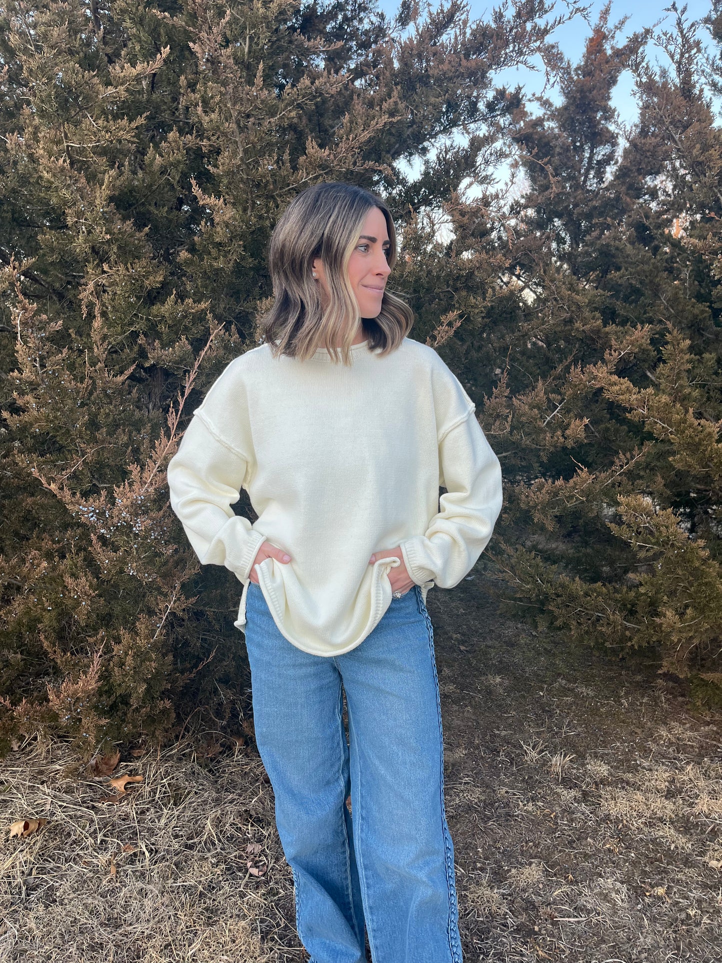 Ivory cloud sweater