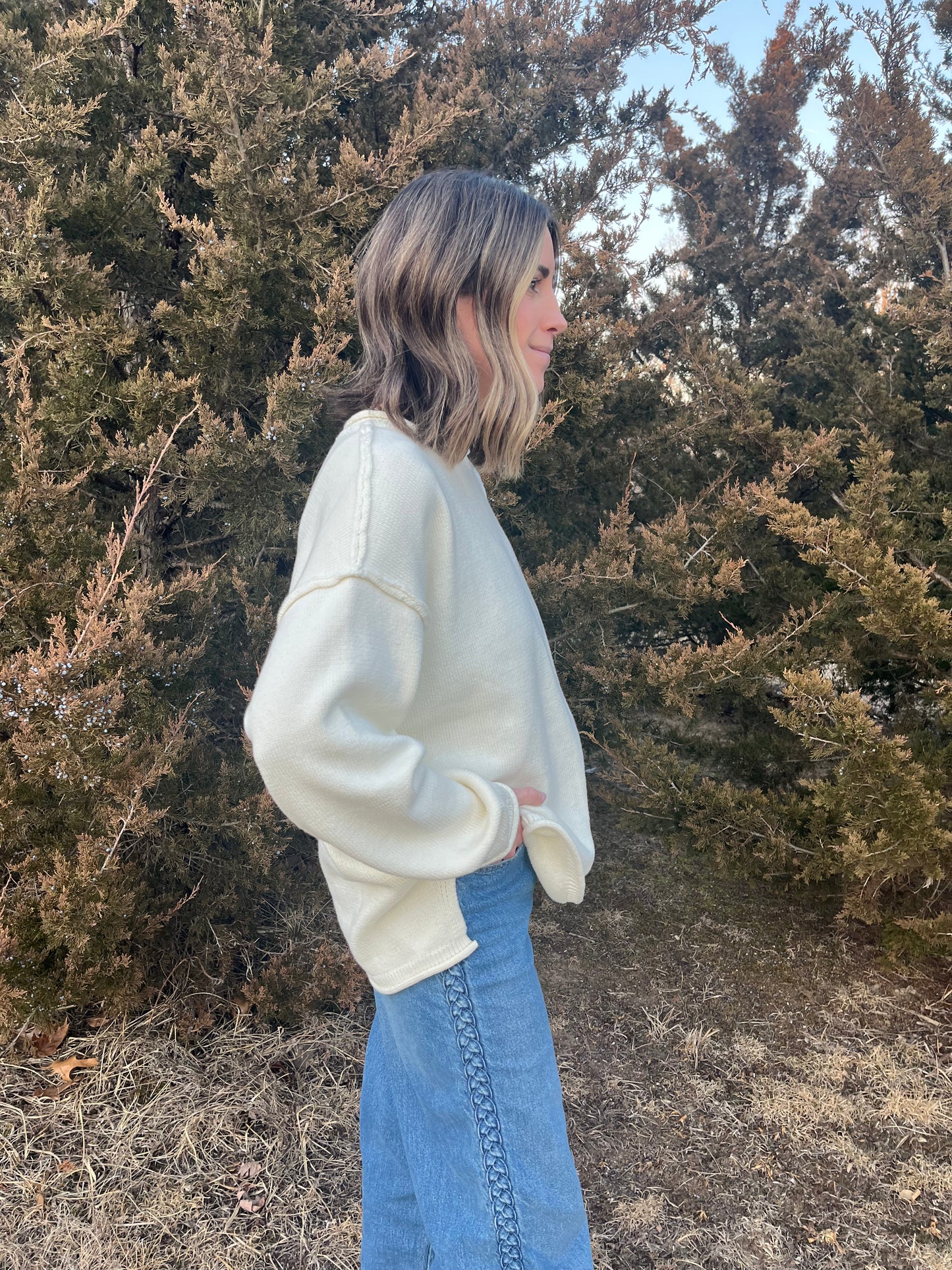 Ivory cloud sweater