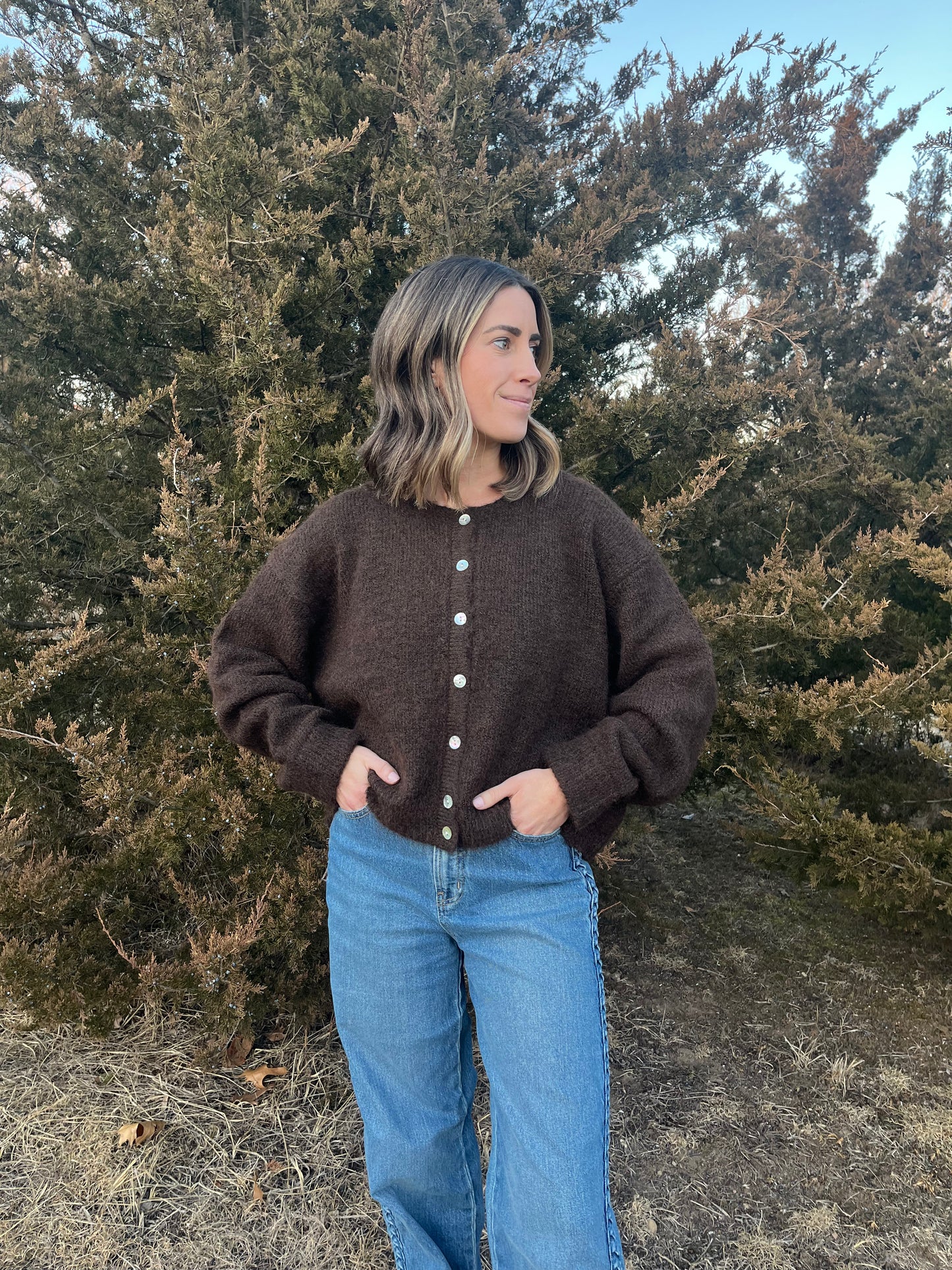 Chocolate cardigan