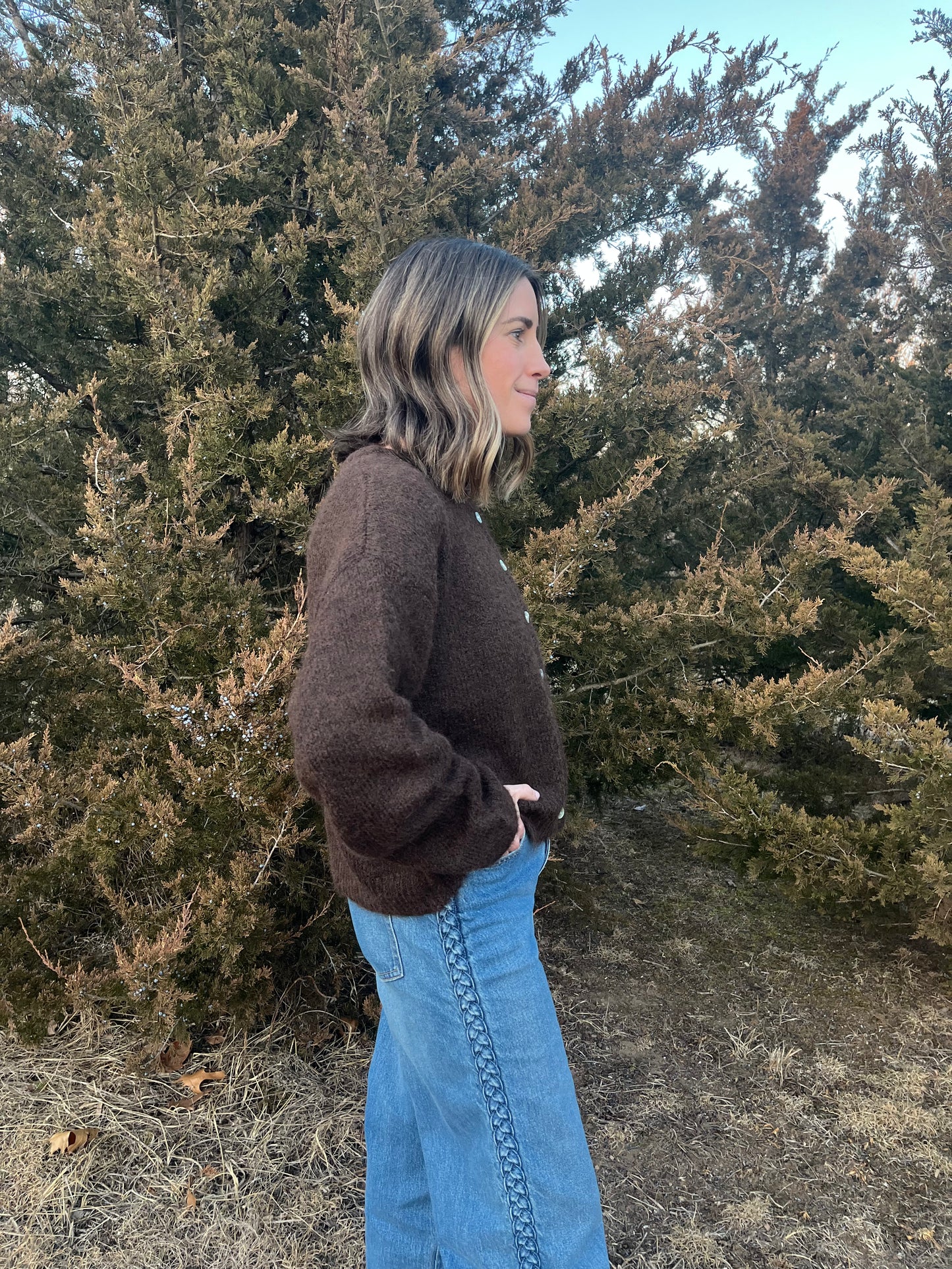Chocolate cardigan