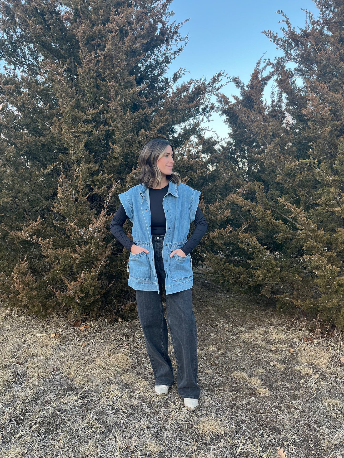 Denim vest