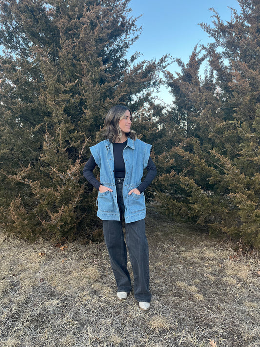 Denim vest