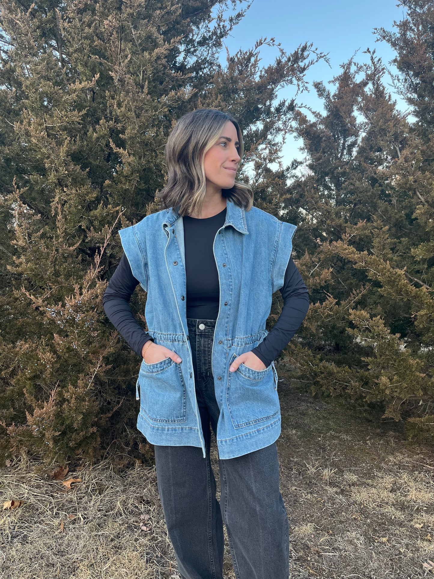 Denim vest