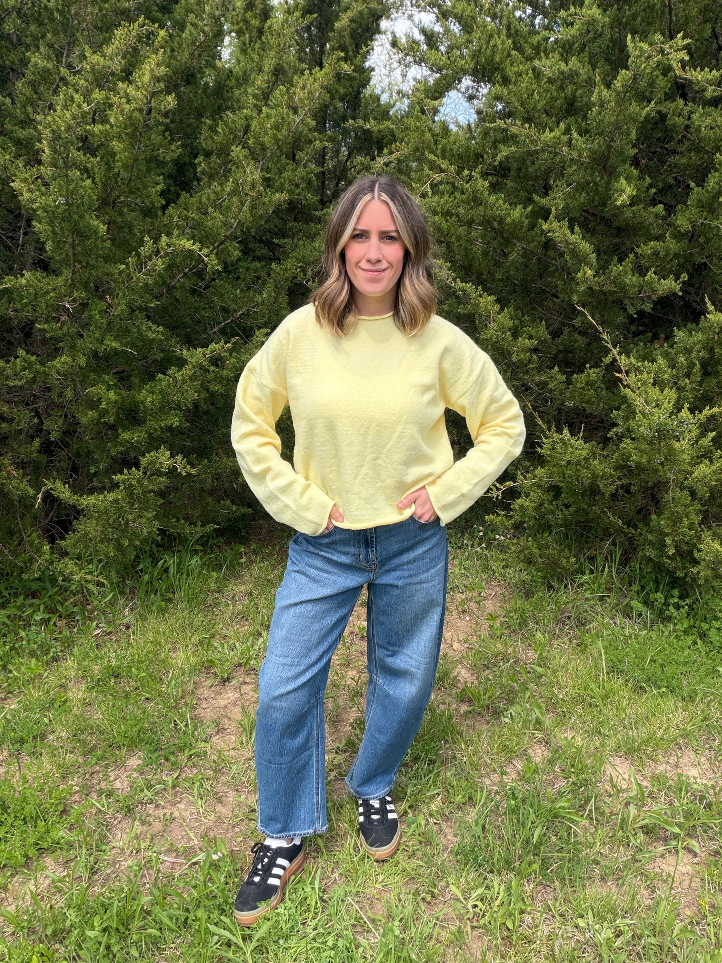 Yellow sweater