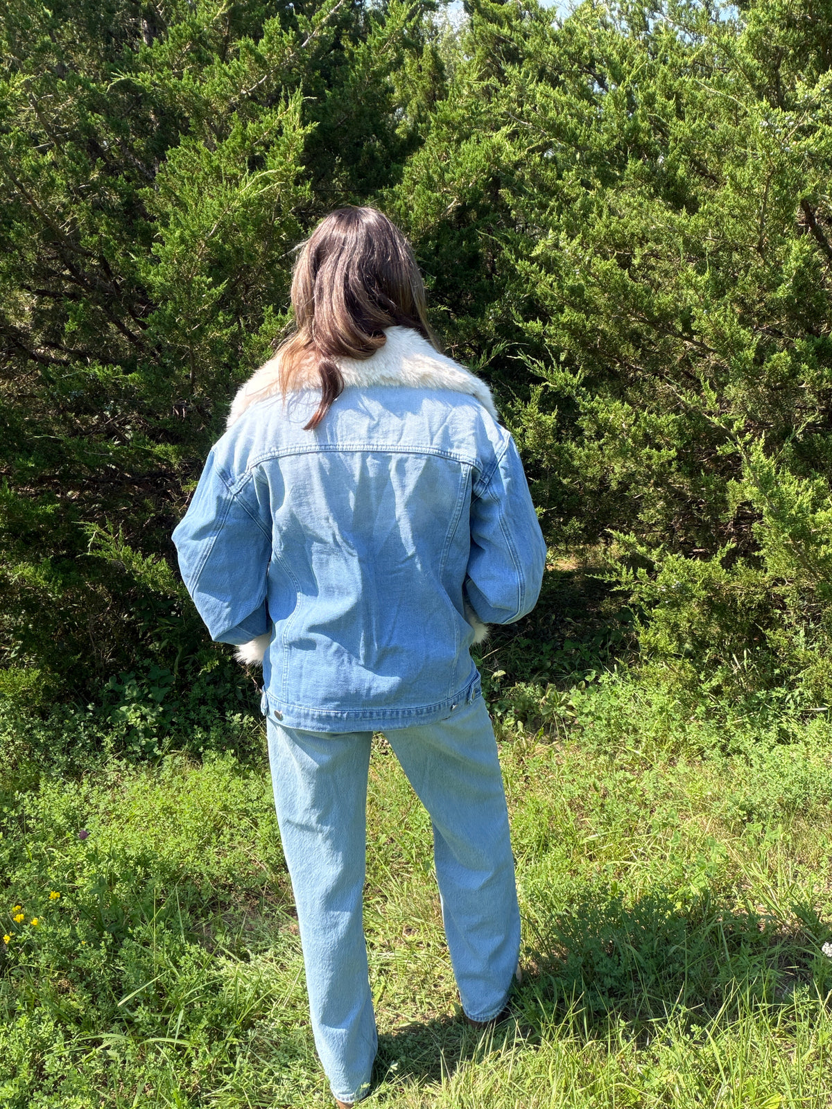 Fur Denim Jacket